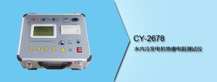 CY-2678 水內(nèi)冷發(fā)電機絕緣電阻測試儀